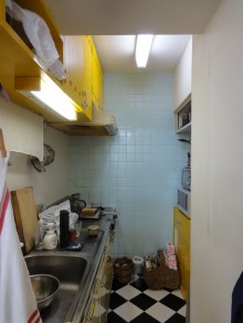 リビングの様子がわかるキッチンに